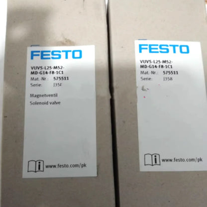 FESTO VUVS-L25-M52-MD-G14-F8-1C1 575511 Solenoid Valve, High-Pressure Flow Control, 14-Gallon Per Minute, 1/2-Inch BSP, 1/4-Inch NPT, 1/4-Inch BSP, Industrial and Medical Applications - FESTO [2]