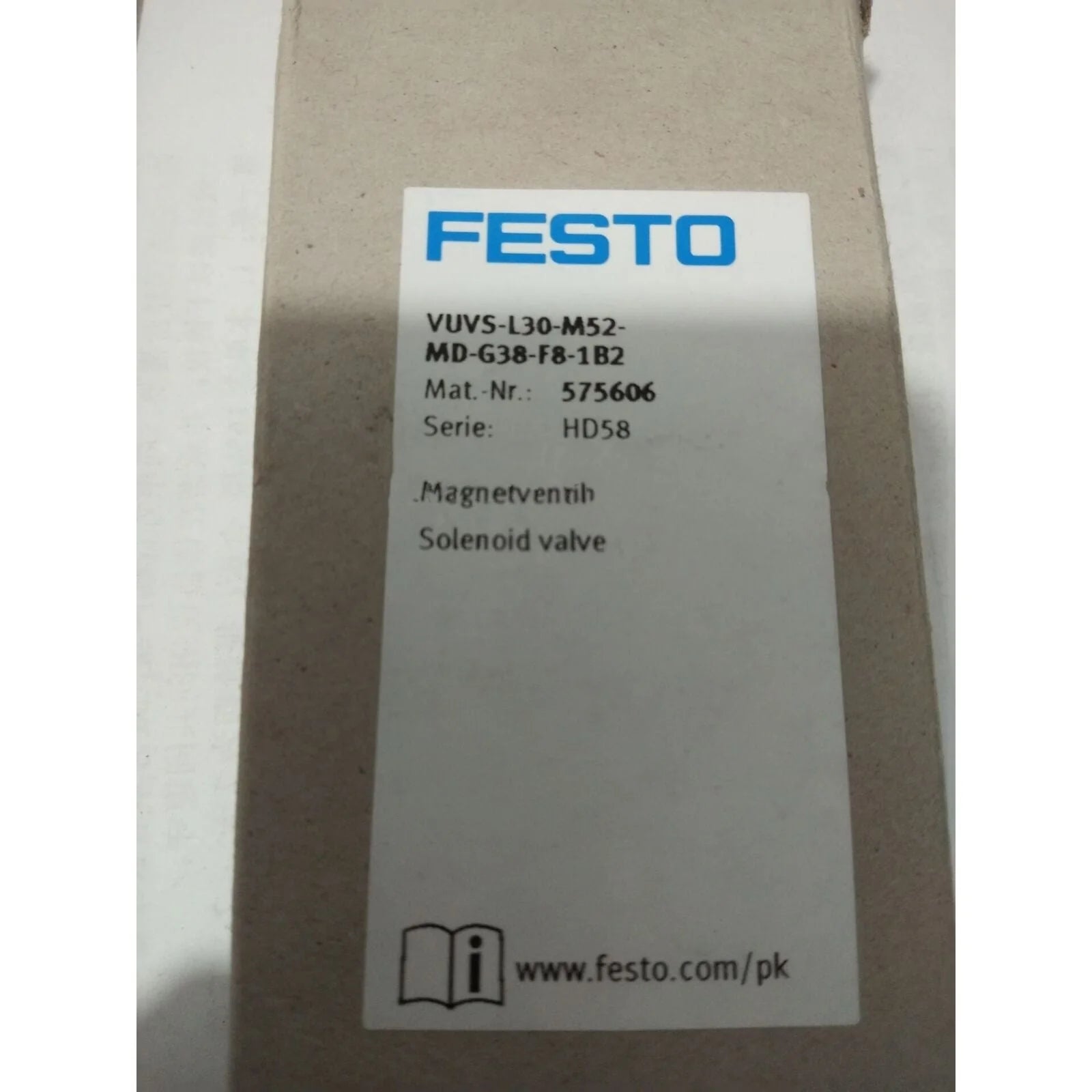 FESTO VUVS-L30-M52-MD-G38-F8-1B2 Solenoid valve - FESTO [3]