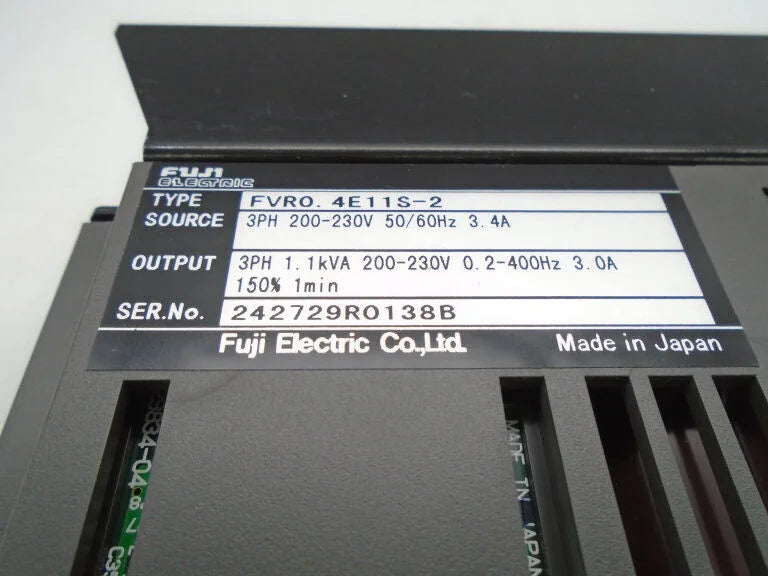 FUJI ELECTRIC FVR0-4E11S-2-FA2 DRIVE - High-Efficiency Motor with 4HP - FUJI ELECTRIC [2]