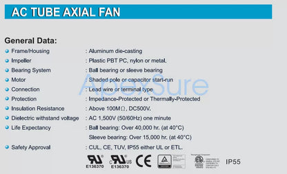 FULLTECH UF13A20-BWH axial flow cooling fan [2]