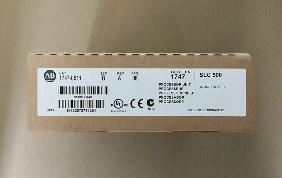 Factory Sealed AB 1747-L511 SER B SLC 500 CPU Processor Module - AB [1]