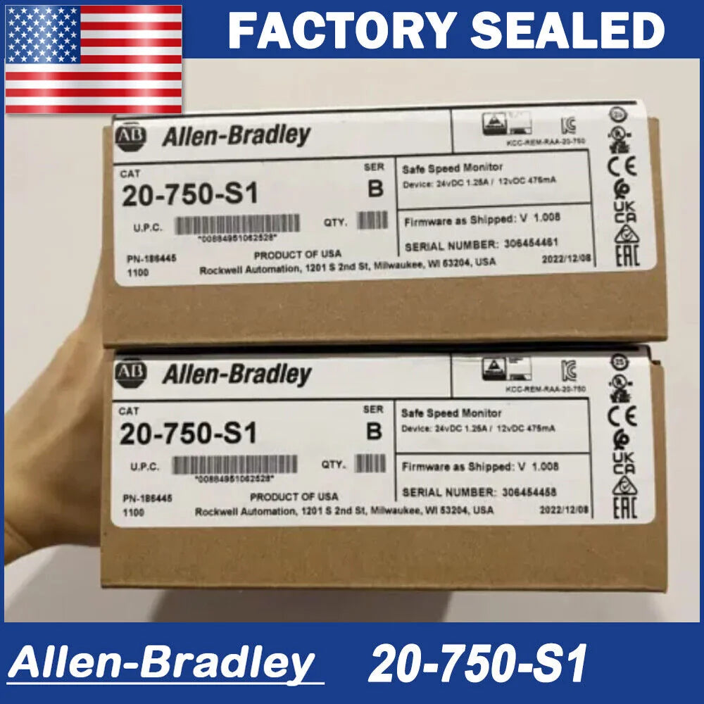 Factory Sealed AB 20-750-S1 Safe Speed Monitor Allen Bradley 20750S1 Surplus - ALLEN BRADLEY [1]