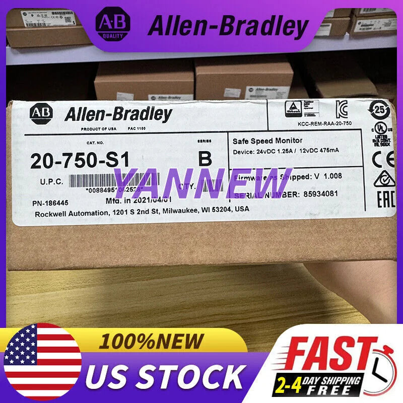 Factory Sealed AB 20-750-S1 Safe Speed Monitor Allen Bradley 20750S1 Surplus - ALLEN BRADLEY [2]
