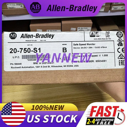 Factory Sealed AB 20-750-S1 Safe Speed Monitor Allen Bradley 20750S1 Surplus - ALLEN BRADLEY [2]