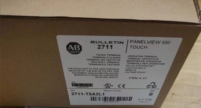 Factory Sealed Allen Bradley 2711-T5A2L1 PanelView 550 Touchscreen - ALLEN BRADLEY [1]