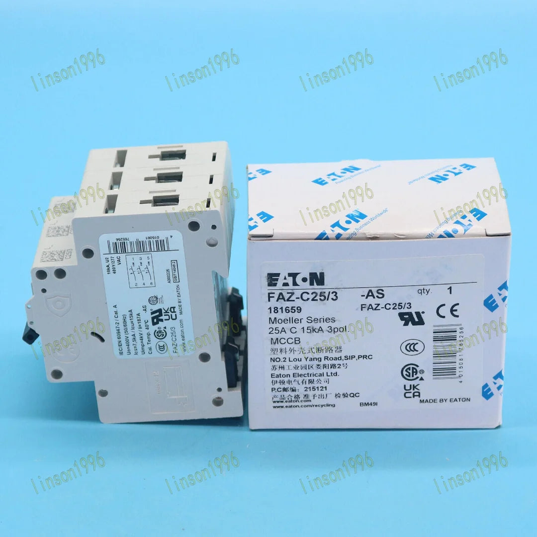 Fast Shippable Eaton FAZ-C25/3 Circuit Breaker In Box - EATON [4]