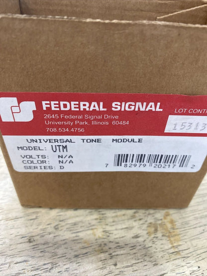 Federal Signal UTM Universal Tone Module audible signals 18-Tone - FEDERAL SIGNAL [8]