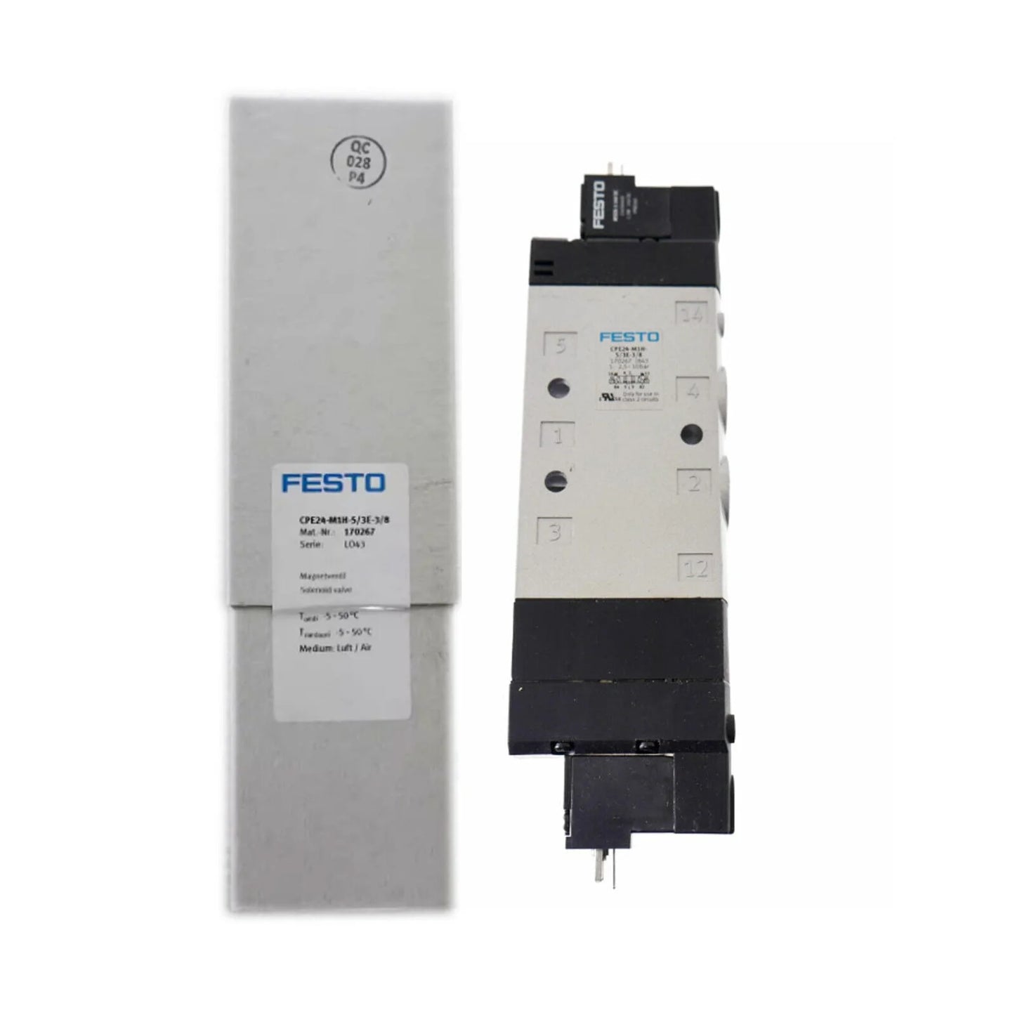 Festo CPE24-M1H-5/3E-3/8 170267 New 1PCS Solenoid Valve with Model Number CPE24-M1H-5/3E-3/8 170267, High Quality and Durable Design, Excellent Performance, Easy to Install, Perfect for Industrial Applications - FESTO [2]