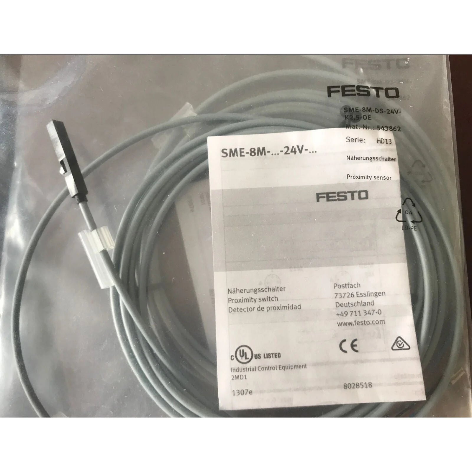 Festo Magnetic Switch SME-8M-DS-24V-K-2.5-OE - FESTO [2]