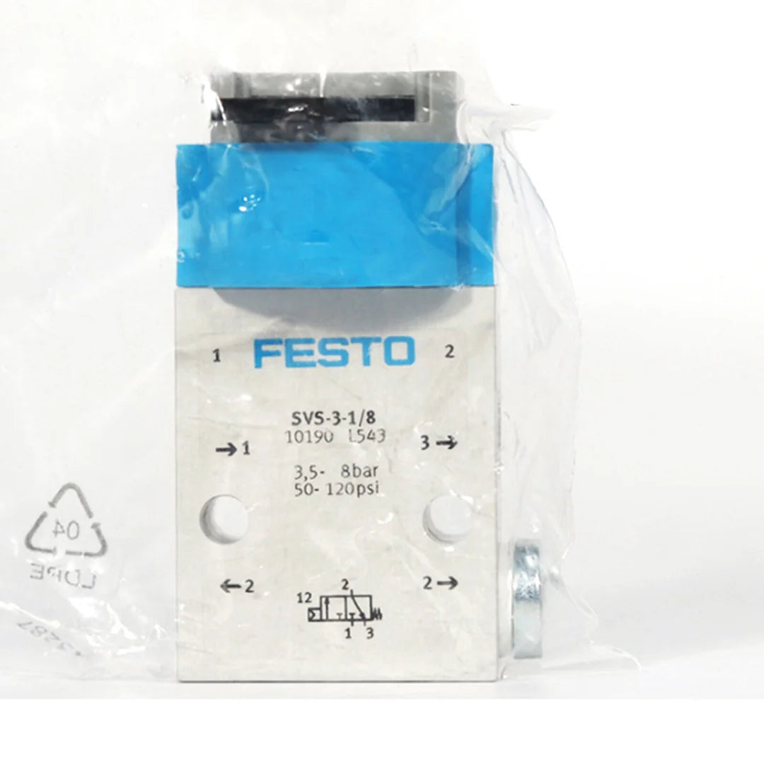 Festo SVS-3-1/8 10190 Front Panel Valve Replacement – Festo SVS-3-1/8 10190 Front Panel Valve Replacement – Replacement Part for Festo SVS-3-1/8 10190 Front Panel Valve - FESTO [1]