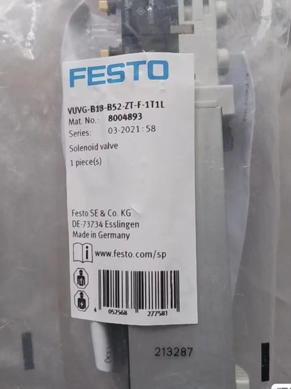 Festo VAVG-B18-B52-ZT-F-1T1L 804893 Solenoid Valve One - FESTO [1]