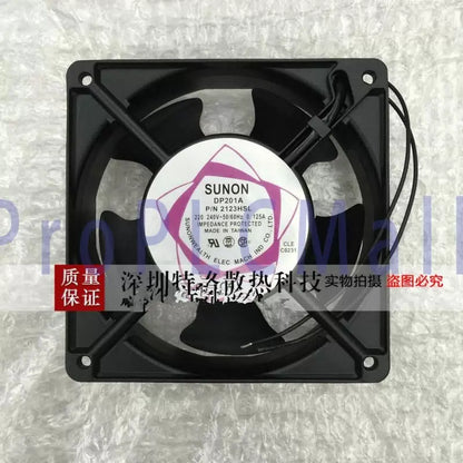For SUNON Fan DP201A P/N 2123HSL AC 220/240V 12038 12CM 2 WIRE aluminum frame #F [1]