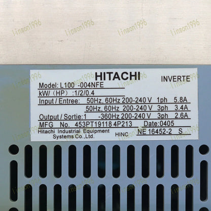 Hitachi L100-004NFE Inverter – 1PC Used, Tested Good - HITACHI [3]