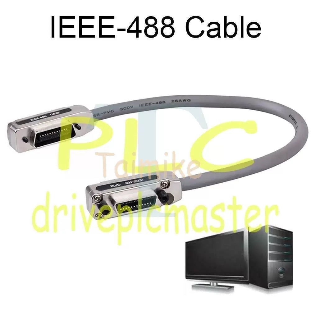 IEEE-488 Cable For GPIB Cable Cord Metal Connector Adapter Plug and Play 1m 3m#d [2]