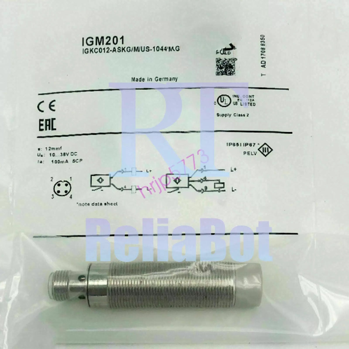 IFM IGM201 IGKC012-ASKG/M/US-104-DRS Proximity Switch [1]