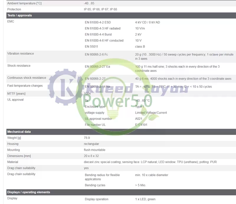 IFM IQ2014 Inductive Sensor 10...30 DC NPN 1PC [4]