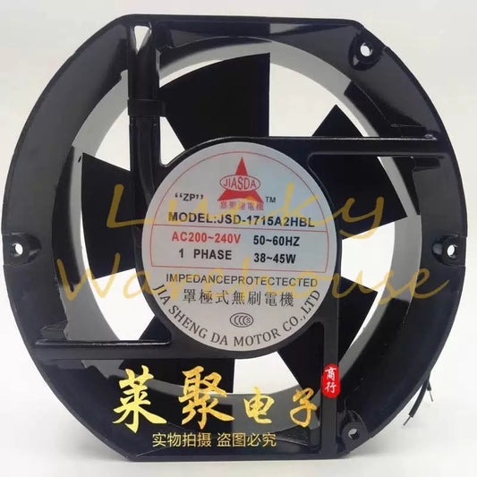 JIASDA JSD-1715A2HBL AC200V-240V 38W-45W Metal Cooling Fan [1]