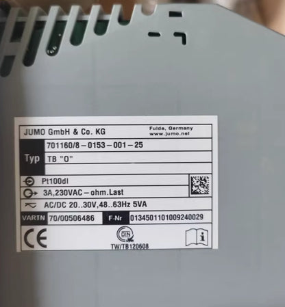 JUMO Temperature Controller 701160/8-0153-001-25 - JUMO [1]