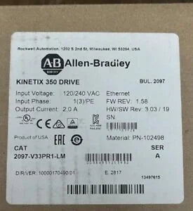 Kinetix 350 Servo Drive AB 2097 V33PR1 LM NEW Factory Sealed - KINETIX [1]