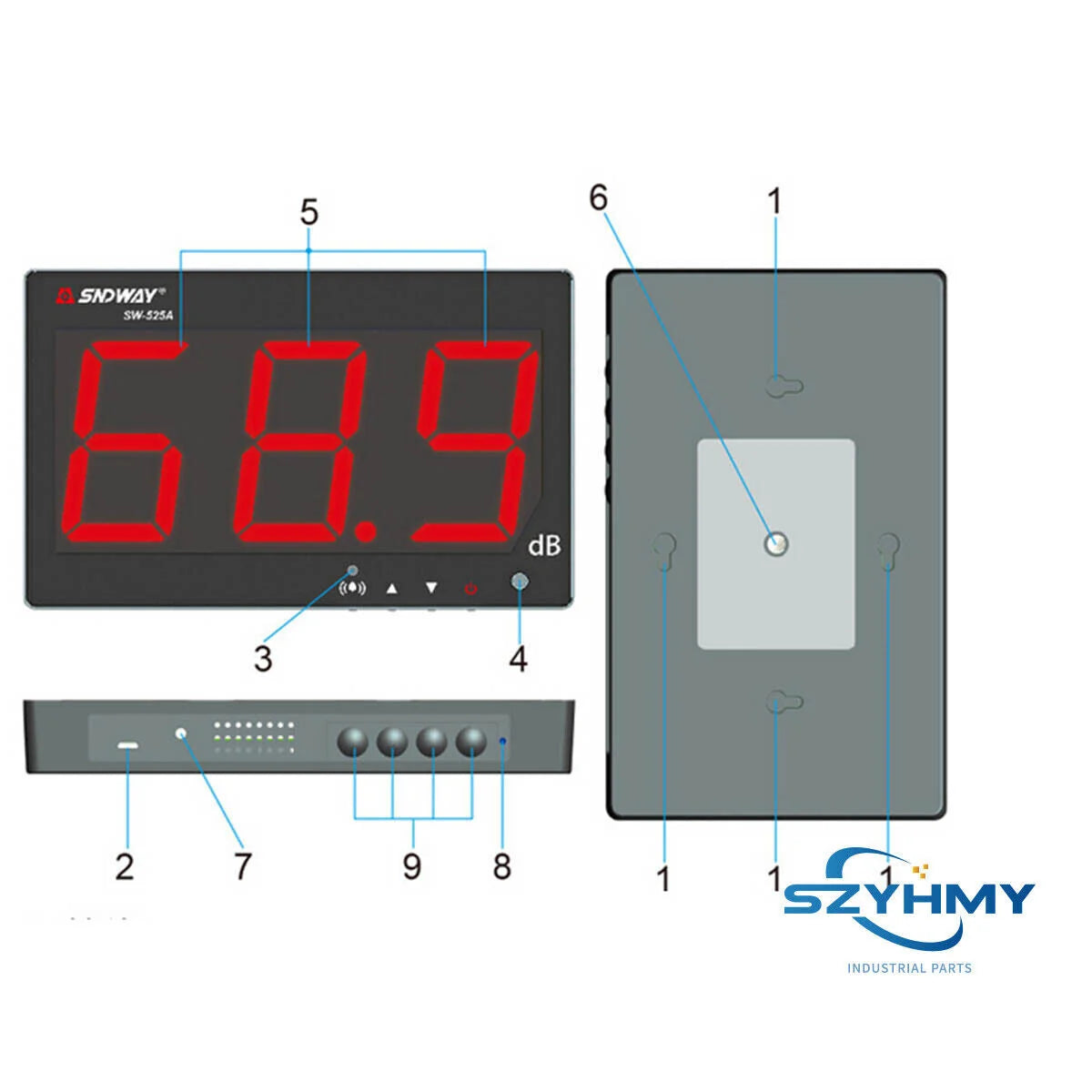 LCD Noise Level Measurement Sound Tester Meter 30~130dB - KOEED [2]
