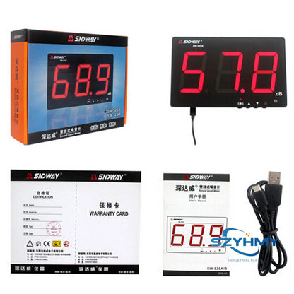 LCD Noise Level Measurement Sound Tester Meter 30~130dB - KOEED [3]