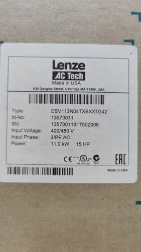 Lenze AC Tech ESV113N04TXB VFD 15hp 400-480VAC 3ph Frequency Inverter Drive - LENZE [2]