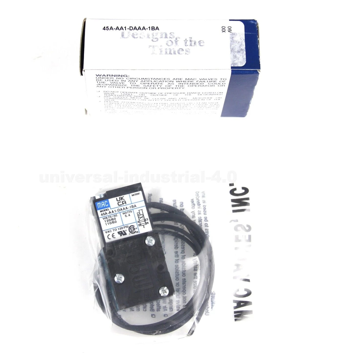 MAC 45A Solenoid Valve, High Precision, 160PSI, 1.3 GPM, Food Grade, Easy Installation - MAC [3]
