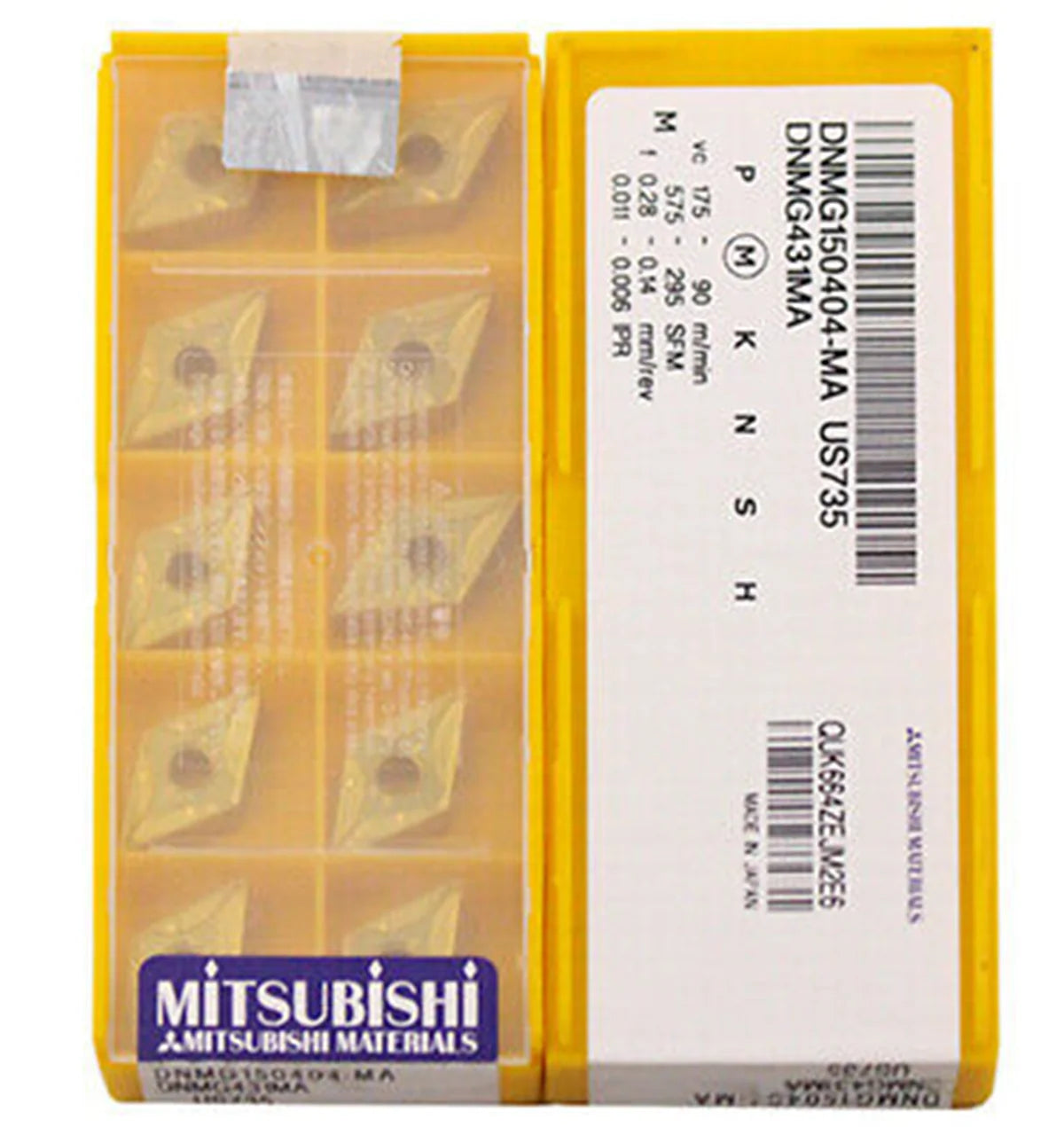 MITSUBISHI DNMG150404-MA DNMG431MA Carbide Inserts 10PCS - MITSUBISHI [1]