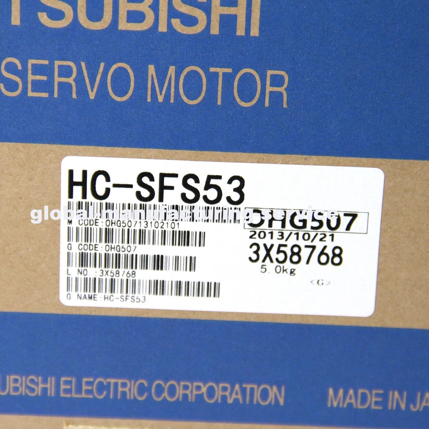 MITSUBISHI HC-SFS53 AC Servo Motor Driver Electric Drive PLC 3AC 127V 3.2A - MITSUBISHI [1]