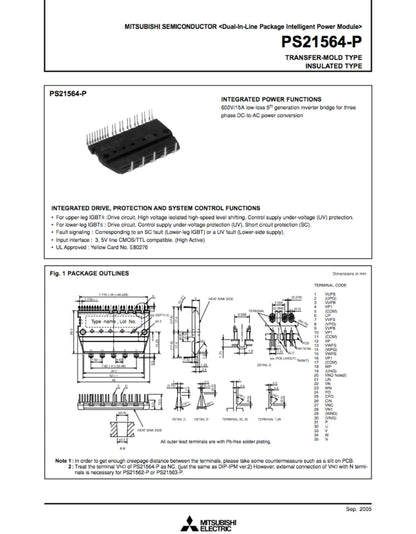 MITSUBISHI PS21564-P Power Supply Module – Quality Assurance - MITSUBISHI [4]