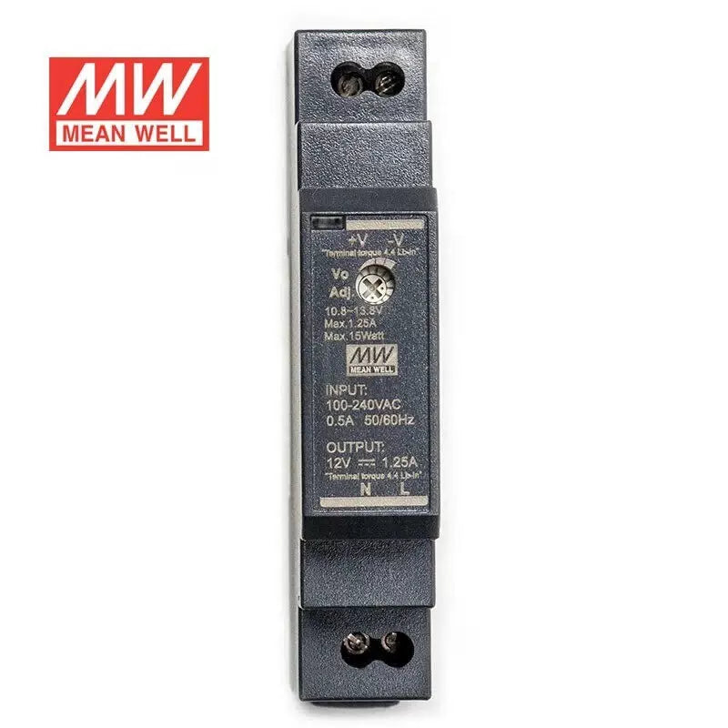 Mean Well HDR-15 Series DIN Rail Power Supply 15W 5V 12V 24V 48V [9]
