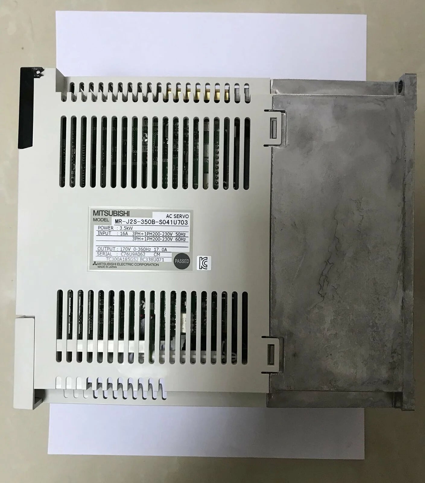 Mitsubishi AC SERVO DRIVER MR-J2S-350B-S041U703 - MITSUBISHI [4]