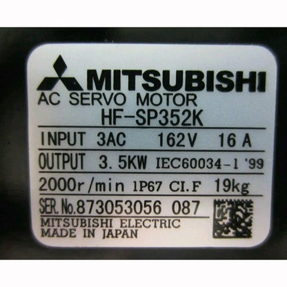 Mitsubishi Professional Servo Motor HF-SP352K, One-Year Warranty - MITSUBISHI [3]