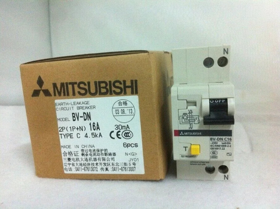 Mitsubishi Residual-Current Circuit Breaker BV-DN 1P+N 2P C16 16A - MITSUBISHI [3]