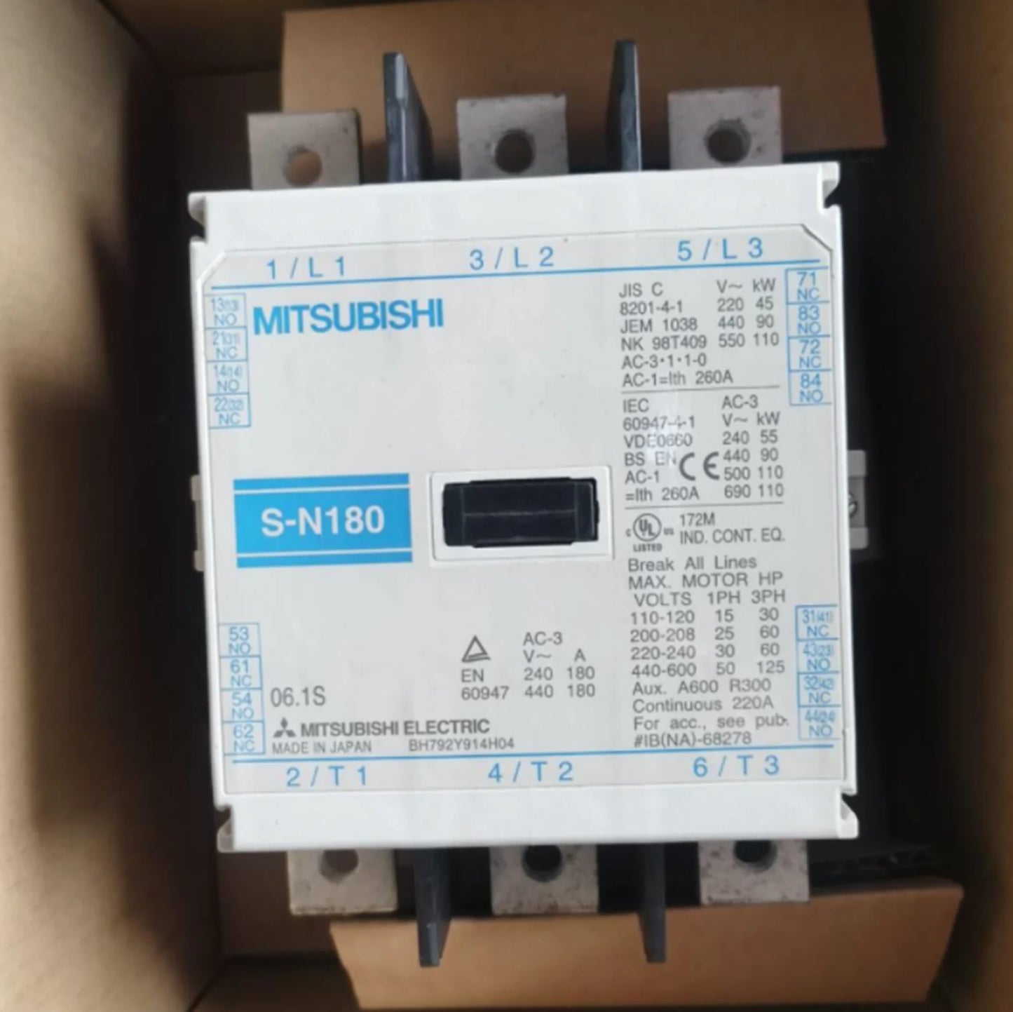 Mitsubishi S-N180 Magnetic Contactor 220V - MITSUBISHI [3]