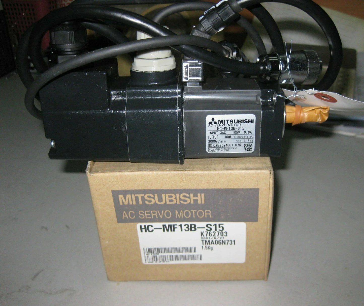 Mitsubishi Servo Motor HC-MF15B-S15, One-Year Warranty - MITSUBISHI [2]
