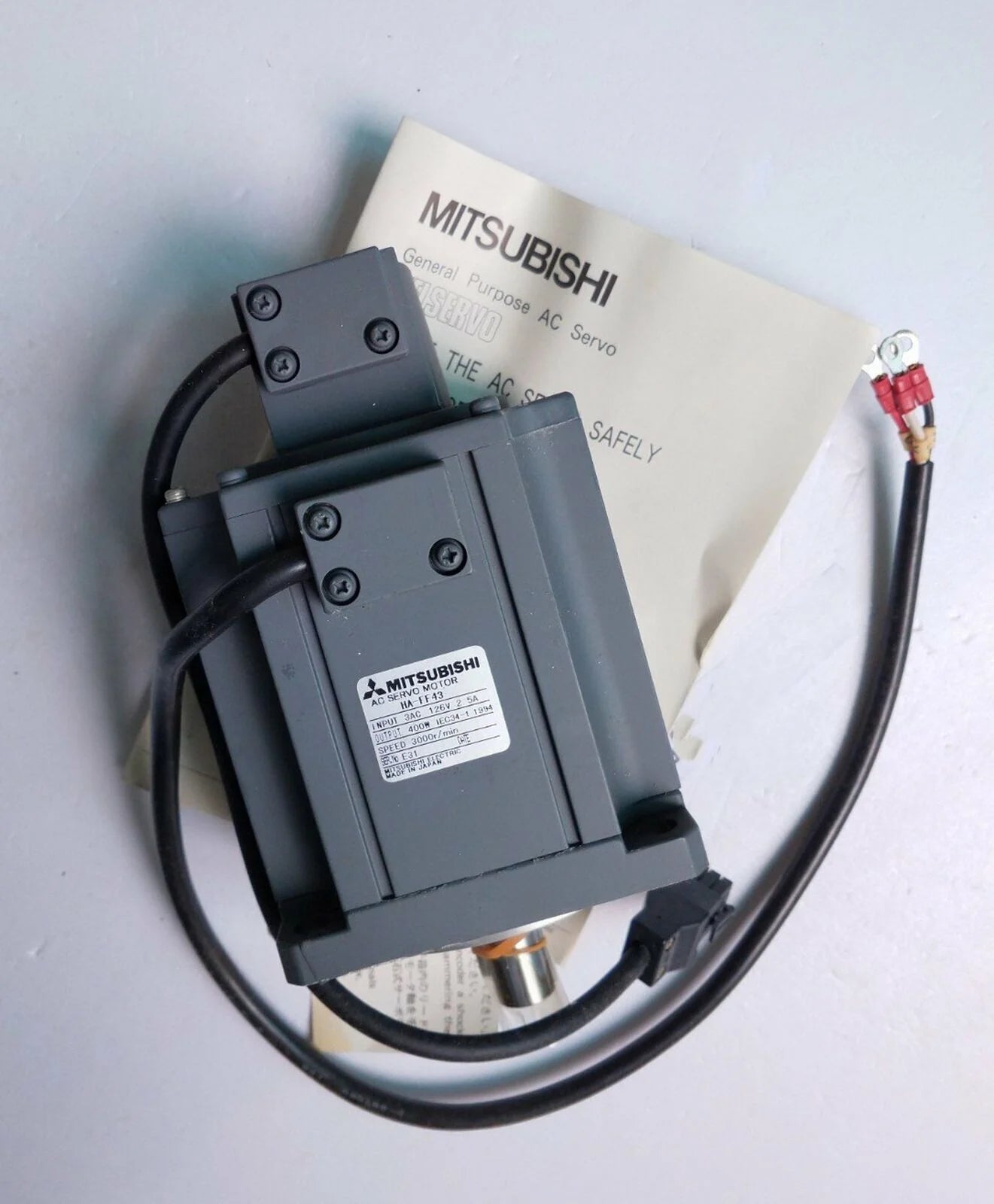 Mitsubishi servo motor HC-FF43 used tested good condition - MITSUBISHI [2]