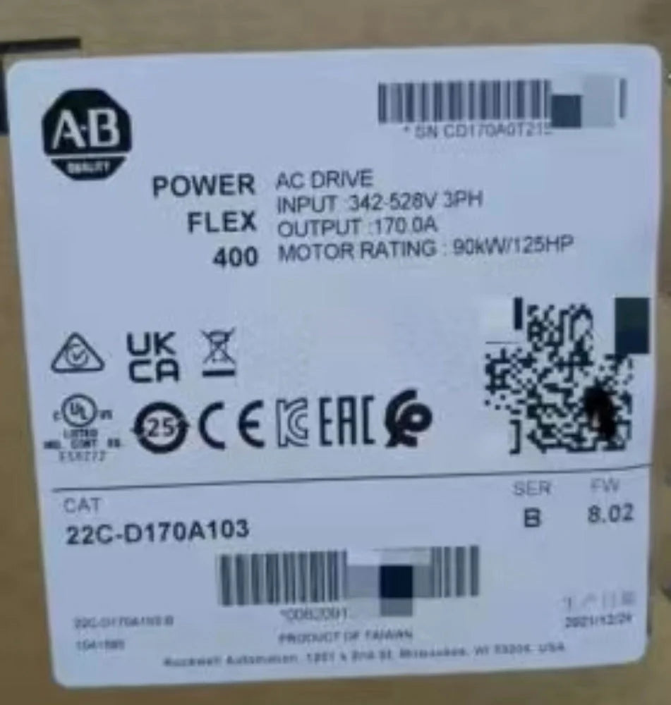 Model: 22C-D170A103 PowerFlex 400 90 kW 125 HP AC Drive - ALLEN-BRADLEY [1]