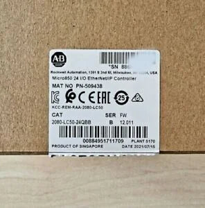 NEW AB Micro850 Ethernet Controller 2080-LC50-24QBB Sealed Network Device - AB [1]