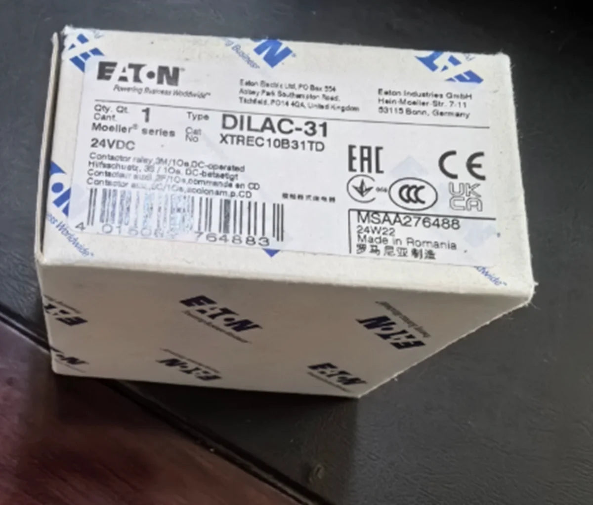 NEW Eaton Moeller DILAC-31 Intermediate Relay 24V DC Contactors - EATON [1]