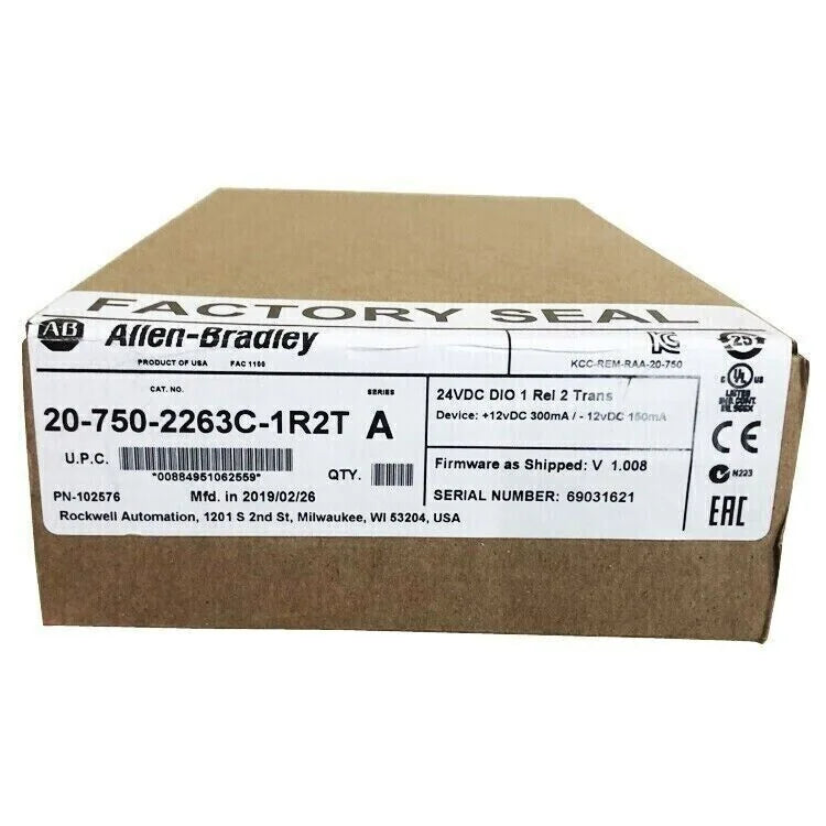 NEW Factory Sealed AB 750 24V Tran IO Option module 20-750-2263C-1R2T SER A - AB [1]