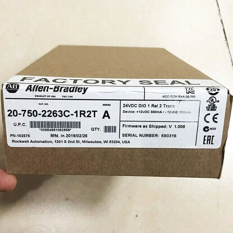 NEW Factory Sealed AB 750 24V Tran IO Option module 20-750-2263C-1R2T SER A - AB [2]