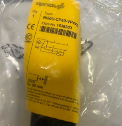 NEW TURCK NI50U-CP40-VP4X2 Proximity Switch Sensor - High Sensitivity Motion Detection Switch with IP67 Weather Resistance - TURCK [1]