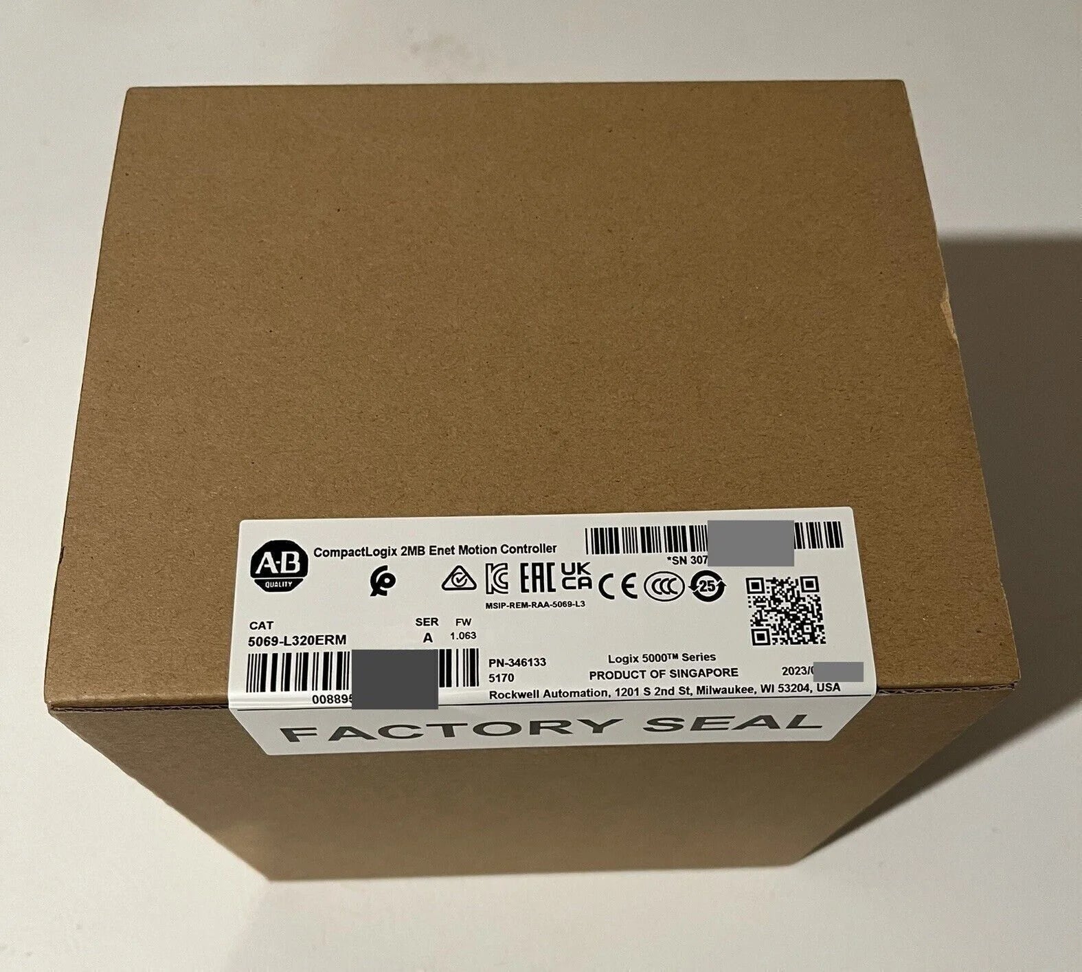 NEW Unopened Allen Bradley 5069-L320ERM CompactLogix 5380 Controller - ALLEN BRADLEY [1]