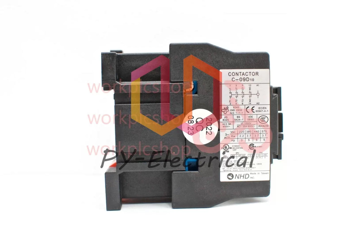 NHD C-09D10A7 magnetic contactor for 3HP motor, 24V coil, normally open [3]