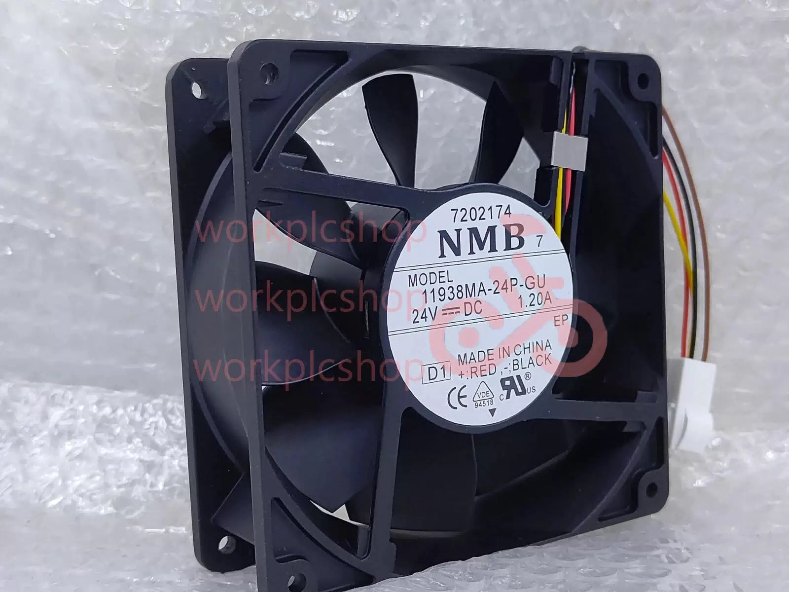 NMB 11938MA-24P-GU 12038 DC24V 1.2A 12CM 4-pin high airflow inverter cooling fan [3]