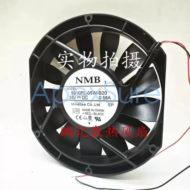 NMB 5910PL-05W-B20 DC24V 0.58A 172×150×25 mm Aluminum Frame Cooling Fan [1]