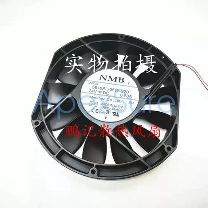 NMB 5910PL-05W-B20 DC24V 0.58A 172×150×25 mm Aluminum Frame Cooling Fan [2]