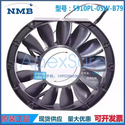 NMB-MAT7 5910PL-05W-B79 DC24V 1.7A 3-Pin Inverter Cooling Fan [3]