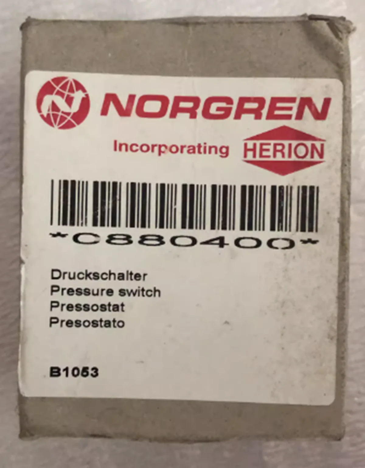 NORGREN Pressure Switch 250V 100mA - NORGREN [1]